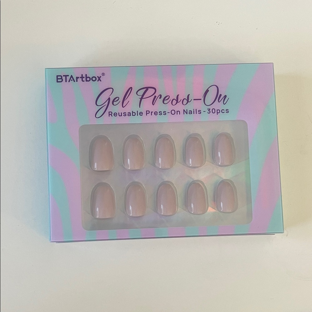 Gel Press-On Nails - Nude
